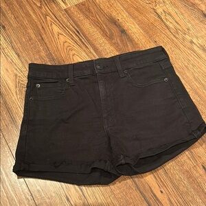 Black Denim Shorts